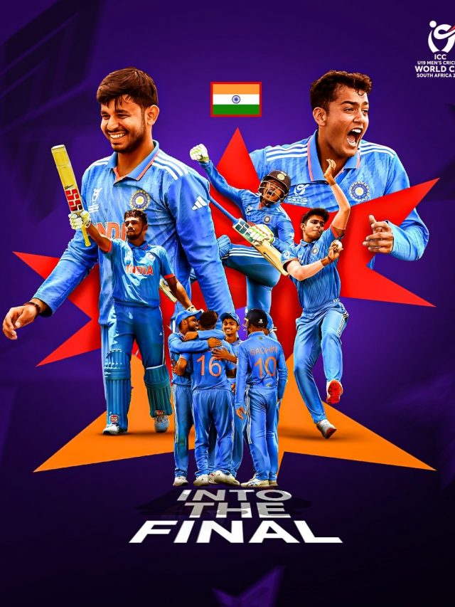 भारताचा सलग पाचव्यांदा पुरुषांच्या  u19 विश्वचषक फायनलमध्ये प्रवेश india enter men s  u19 world cup finals for the fifth time in a row  
