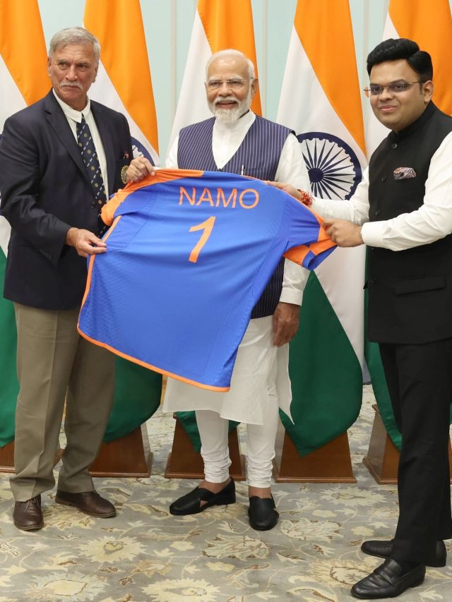 भारतीय क्रिकेट संघाने घेतली पंतप्रधान नरेंद्र मोदी यांची भेट indian cricket team met prime minister narendra modi 